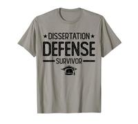 Funny PhD Graduation Dissertation Defense Survivor PhD T-Shirt