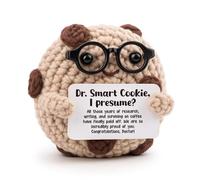 Funny PhD Graduation Gift for New Doctor - "Dr. Smart Cookie, I Presume?" Doctorate & Dissertation Defense Keepsake - Unique Academic Achievement Desk Decor