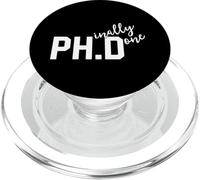Funny PhD Shirt Phinally Finally Done Graduation Gift Her PopSockets PopGrip for MagSafe