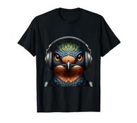 Funny Pheasant Shirt Birdwatcher Bird Lover Headphones Art T-Shirt