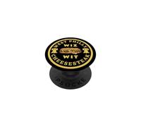 Funny Philadelphia Cheesesteak Wiz Wit West Philly Foods PopSockets Adhesive PopGrip