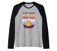 Funny Philippines Citizen I’m Not Yelling I’m A Filipino Raglan Baseball Tee