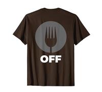 Funny Philosophical Opinion On Life Just Fork Off T-Shirt, Men, Brown, Large