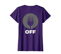 Funny Philosophical Opinion On Life Just Fork Off T-Shirt, Women, Purple, Medium