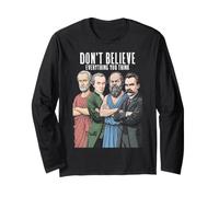 Funny Philosophy Don't Believe Everything Philosopher Long Sleeve T-Shirt