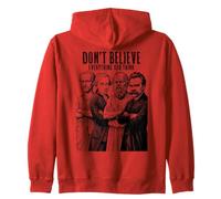 Funny Philosophy Don't Believe Everything Philosopher Zip Hoodie