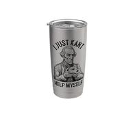 Funny Philosophy Immanuel Kant Help Myself Donut Philosopher Stainless Steel Insulated Tumbler