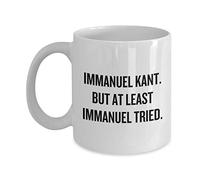 Funny Philosophy Mug Philosophy Student Gift Idea Philosophy Teacher Gift Immanuel Kant But at Least Immanuel Tried
