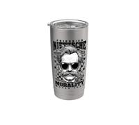 Funny Philosophy Nietzsche Philosopher Morality Tour Stainless Steel Insulated Tumbler