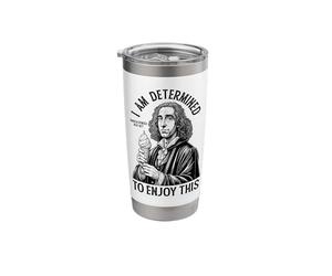 Funny Philosophy Spinoza Determinism Ice Cream Philosopher Stainless Steel Insulated Tumbler