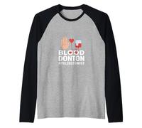 Funny Phlebotomist Blood Donation Saying Raglan Baseball Tee