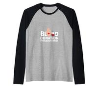 Funny Phlebotomist Blood Donation Saying Raglan Baseball Tee