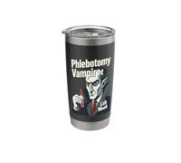 Funny Phlebotomist Vampire Blood Draw Lab Week Tee Stainless Steel Insulated Tumbler