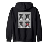 funny photo booth meme Boxer dog Zip Hoodie