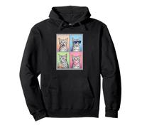 funny photo booth meme Egyptian Mau cat Pullover Hoodie