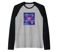 Funny Photo Booth Meme Great Dane Dog Raglan Baseball Tee