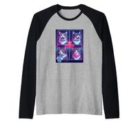 Funny Photo Booth Meme Munchkin cat Raglan Baseball Tee
