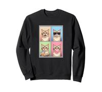 funny photo booth meme munchkin cat Sweatshirt