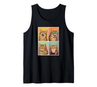 Funny Photo Booth Meme Munchkin cat Tank Top