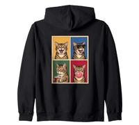 funny photo booth meme munchkin cat Zip Hoodie