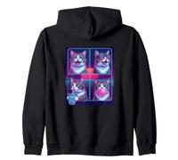 funny photo booth meme munchkin cat Zip Hoodie