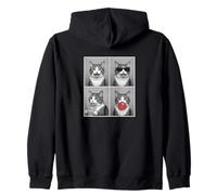 funny photo booth meme munchkin cat Zip Hoodie