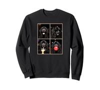 funny photo booth meme Newfoundland dog Sweatshirt