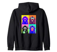 funny photo booth meme Newfoundland dog Zip Hoodie