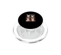 funny photo booth meme orange tabby Cat PopSockets PopGrip for MagSafe