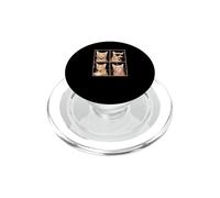 funny photo booth meme orange tabby Cat PopSockets PopGrip for MagSafe
