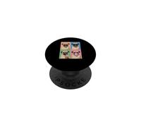 funny photo booth meme Pug dog PopSockets Adhesive PopGrip