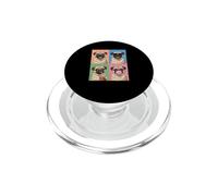 funny photo booth meme Pug dog PopSockets PopGrip for MagSafe