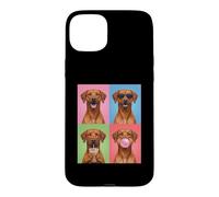 funny photo booth meme Rhodesian Ridgeback dog Case for iPhone 15 Plus