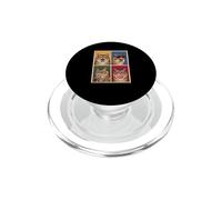 funny photo booth meme Siberian cat PopSockets PopGrip for MagSafe