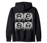 Funny Photo Booth Silly Lion Sunglasses Animal Lions Meme Zip Hoodie