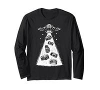 Funny Photographer Camera Abduction UFO Alien Photography Long Sleeve T-Shirt
