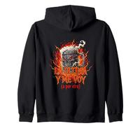 Funny Phrase La última Cerveza y Me Voy Zip Hoodie