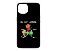 Funny Physics Teacher Electricity Explained Science Joke Case for iPhone 13