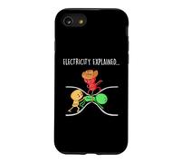 Funny Physics Teacher Electricity Explained Science Joke Case for iPhone SE (2020) / 7/8