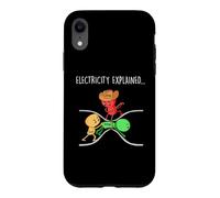 Funny Physics Teacher Electricity Explained Science Joke Case for iPhone XR
