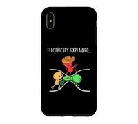 Funny Physics Teacher Electricity Explained Science Joke Case for iPhone XS Max