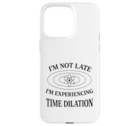 Funny Physics Time Dilation Relativity Nerd Humor Design Case for iPhone 15 Pro Max