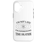 Funny Physics Time Dilation Relativity Nerd Humor Design Case for iPhone 16