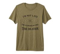 Funny Physics Time Dilation Relativity Nerd Humor Design Premium T-Shirt