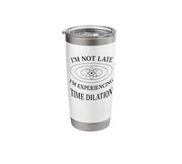 Funny Physics Time Dilation Relativity Nerd Humor Design Stainless Steel Insulated Tumbler