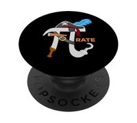 Funny Pi Day Pirate - Science Math For National Pi Day 3.14 PopSockets Adhesive PopGrip