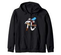 Funny Pi Day Pirate - Science Math For National Pi Day 3.14 Zip Hoodie