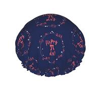 Funny Pi Day Spiral Pi Math 3.14 Shower Cap For Women Stylish Bath Hair Cap Elastic Edge Shower Caps For Spa Bathing Salon