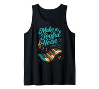 Funny Pianist Make a Joyful Noise Piano Tank Top