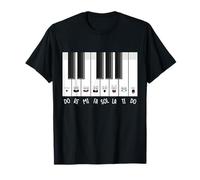 Funny Piano Keys Do Re Mi FA Sol La Ti Do Solfege Sing Class T-Shirt